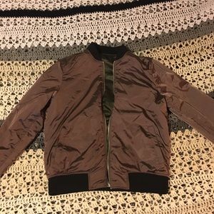 Mans reversible bomber jacket.